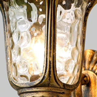 Savannah Vintage Brass Outdoor Wall Light