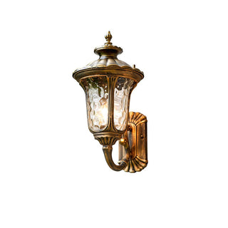Savannah Vintage Brass Outdoor Wall Light