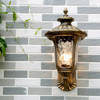 Savannah Vintage Brass Outdoor Wall Light
