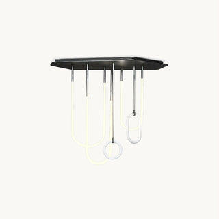 Caspian Modern Acrylic Linear Chandelier