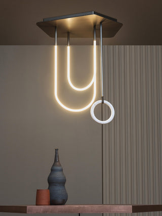 Caspian Modern Acrylic Linear Chandelier
