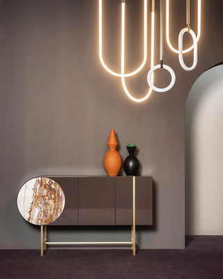 Caspian Modern Acrylic Linear Chandelier