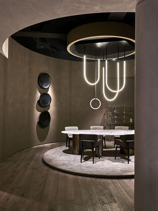 Caspian Modern Acrylic Linear Chandelier