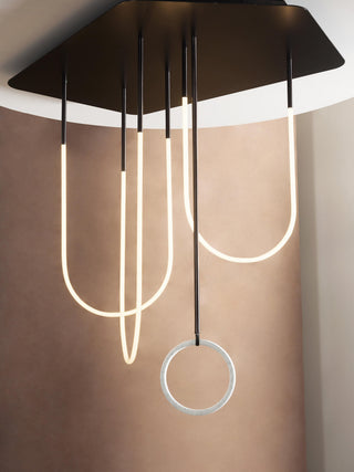 Caspian Modern Acrylic Linear Chandelier