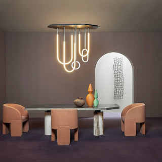 Caspian Modern Acrylic Linear Chandelier