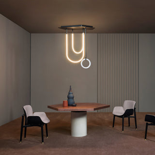 Caspian Modern Acrylic Linear Chandelier