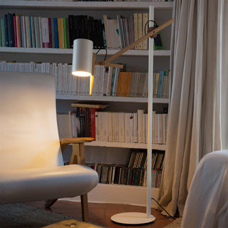 Unity Contemporary Oak Floor Lamp