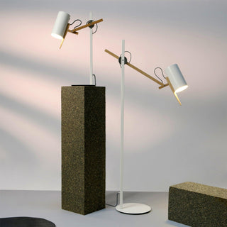 Unity Contemporary Oak Floor Lamp