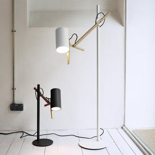 Unity Contemporary Oak Floor Lamp