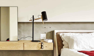 Scantling Modern Carbon Steel Table Light