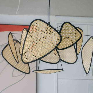 Wisp Sculptural Rattan Chandelier