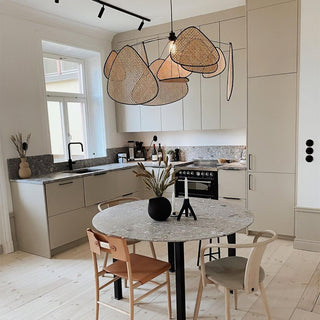 Wisp Sculptural Rattan Chandelier