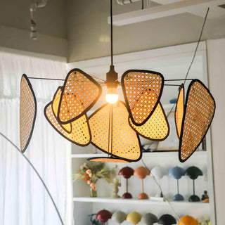 Wisp Sculptural Rattan Chandelier