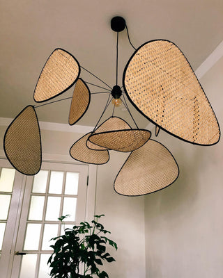 Wisp Sculptural Rattan Chandelier