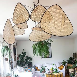 Wisp Sculptural Rattan Chandelier
