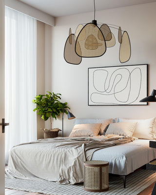 Wisp Sculptural Rattan Chandelier