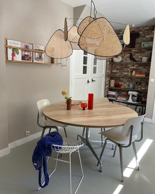 Wisp Sculptural Rattan Chandelier