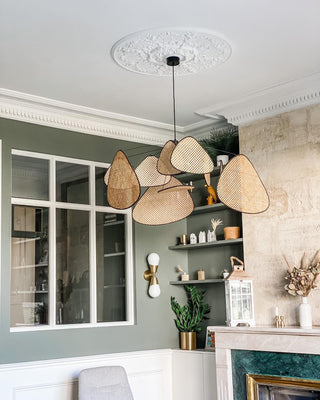 Wisp Sculptural Rattan Chandelier