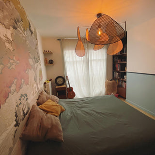 Wisp Sculptural Rattan Chandelier