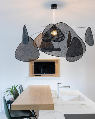 Wisp Sculptural Rattan Chandelier