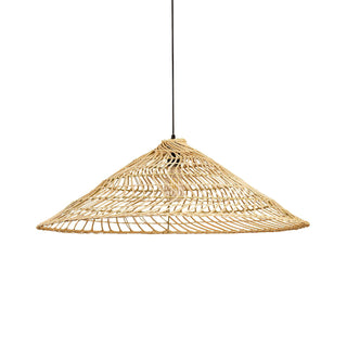Seaside Oriental Ratten Woven Pendant Light