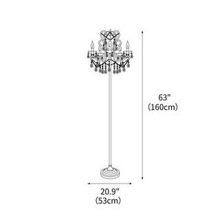 Seraphina Luxury Crystal Floor Light