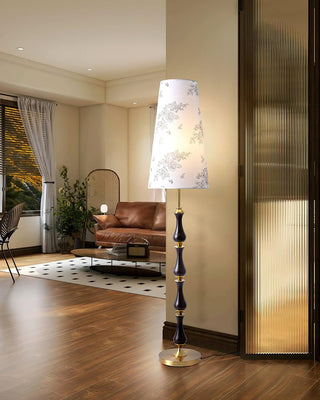 Seraphina Contemporary Wood Floor Light