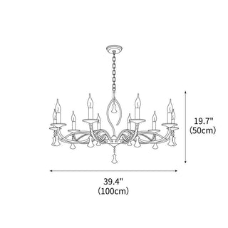 Allure Classic Iron Chandelier