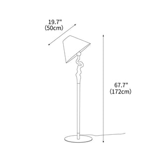 Spiralis Organic Wood Floor Lamp