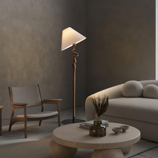 Spiralis Organic Wood Floor Lamp