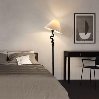 Spiralis Organic Wood Floor Lamp