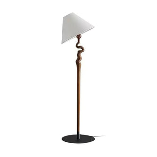 Spiralis Organic Wood Floor Lamp