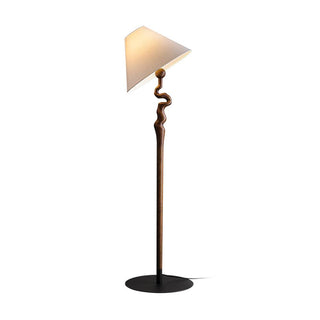 Spiralis Organic Wood Floor Lamp