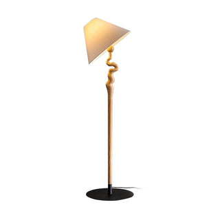 Spiralis Organic Wood Floor Lamp