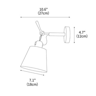 Shade Minimalist Iron Wall Light