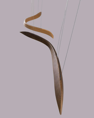 Rhythm Contemporary Wood Chandelier