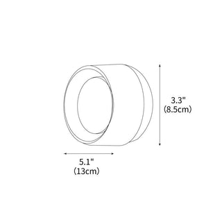 Shadow Ring Contemporary Glass Wall Light