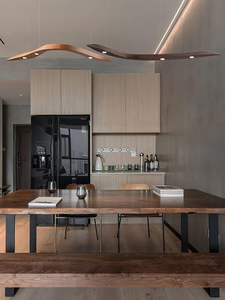 Rhythm Contemporary Wood Chandelier