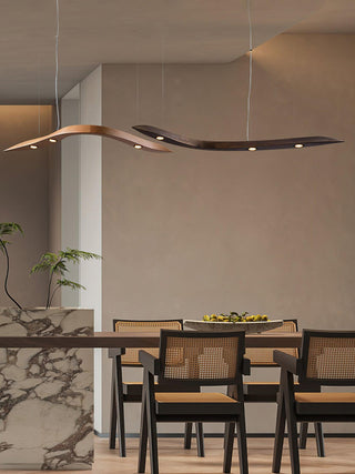 Rhythm Contemporary Wood Chandelier