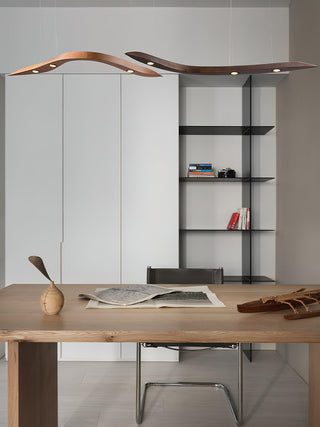 Rhythm Contemporary Wood Chandelier