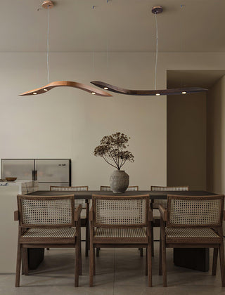 Rhythm Contemporary Wood Chandelier