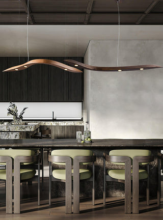 Rhythm Contemporary Wood Chandelier