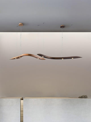 Rhythm Contemporary Wood Chandelier