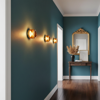 Shadow Ring Contemporary Glass Wall Light