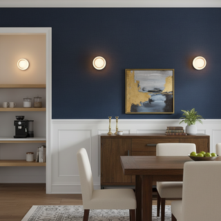 Shadow Ring Contemporary Glass Wall Light