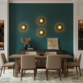 Shadow Ring Contemporary Glass Wall Light