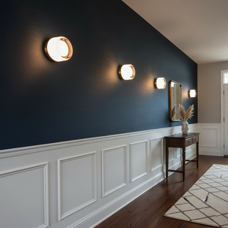 Shadow Ring Contemporary Glass Wall Light