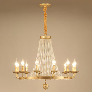 Shan 12-Light Gold Crystal Chandelier