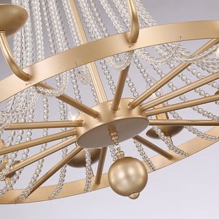 Shan 12-Light Gold Crystal Chandelier