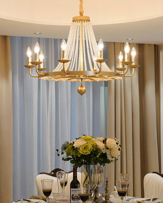 Shan 12-Light Gold Crystal Chandelier